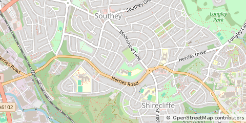 Map of Sheffield