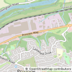 Map of Prudhoe, Northumberland