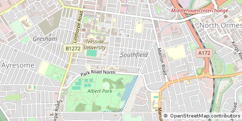 Map of Middlesbrough