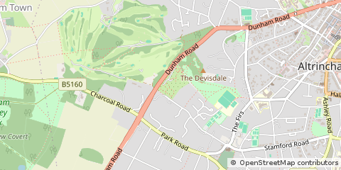 Map of Altrincham, Cheshire