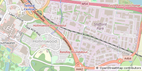 Map of Telford, Shropshire