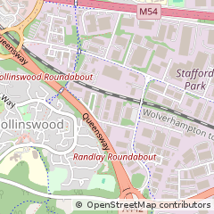 Map of Telford, Shropshire
