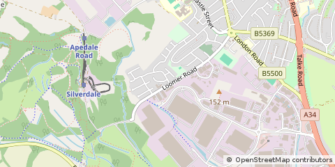 Map of Newcastle, Staffs