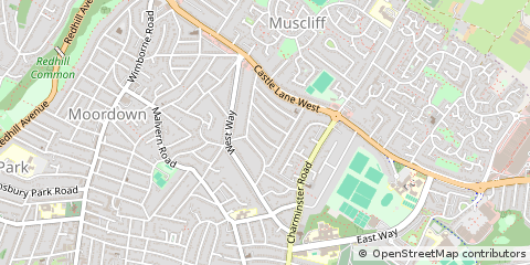Map of Bournemouth, Dorset