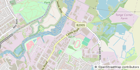 Map of Centre, Sittingbourne, Kent