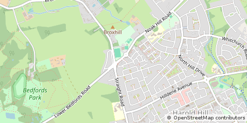 Map of Romford, Essex
