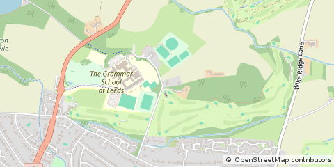 Map of Leeds, West Yorkshire
