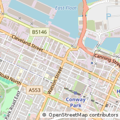 Map of Birkenhead, Merseyside