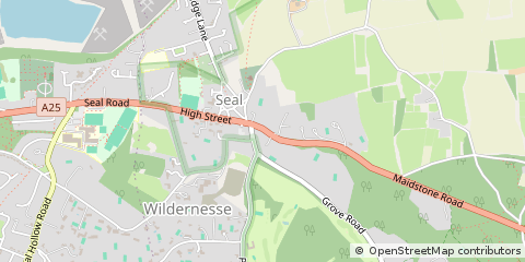 Map of Sevenoaks