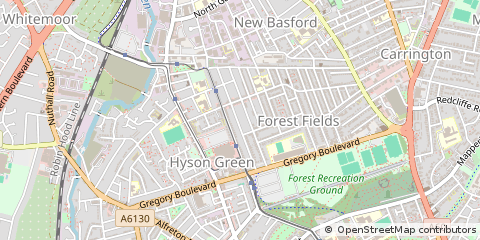 Map of Nottingham