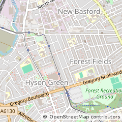 Map of Nottingham