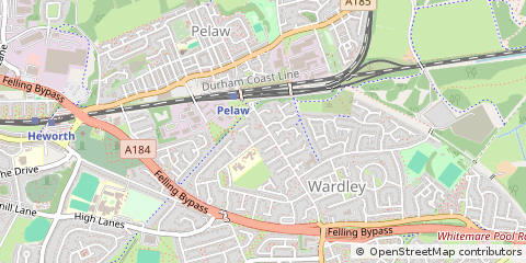 Map of Gateshead