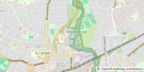 Map of Chelmsford, Essex