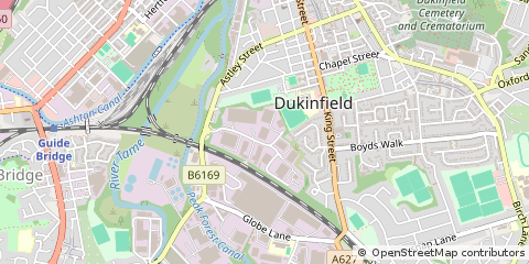 Map of Dukinfield, Manchester
