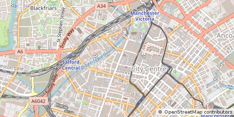 Map of Manchester