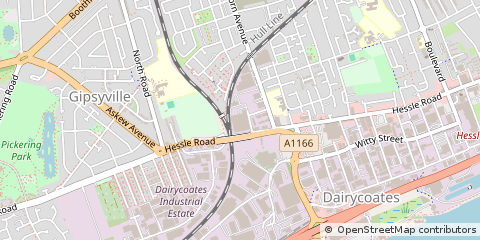 Map of Hull, East Yorkshire