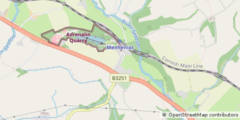 Map of Liskeard, Cornwall