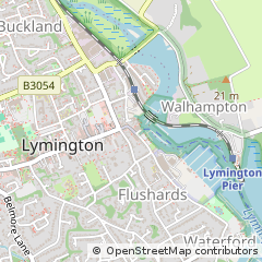 Map of Lymington, Hampshire