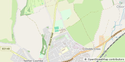 Map of Sherborne, Dorset