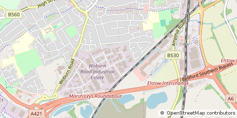Map of Bedford, Bedfordshire