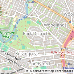 Map of Glasgow, Lanarkshire