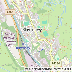 Map of Rhymney