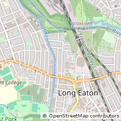 Map of Long Eaton, Nottingham