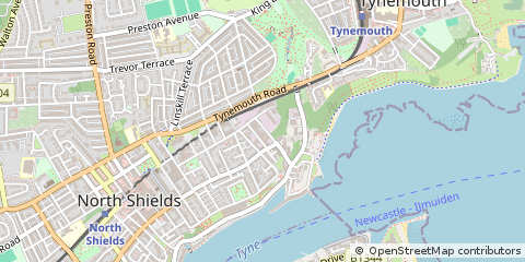 Map of Tyne and Wear
