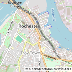 Map of Rochester, Kent