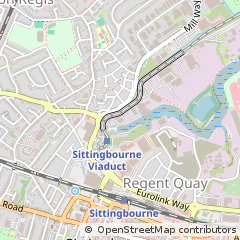 Map of Sittingbourne, Kent