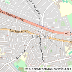 Map of Sidcup, Kent