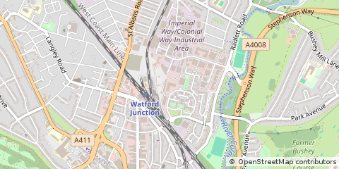 Map of Watford, Herts