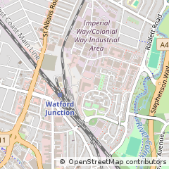 Map of Watford, Herts