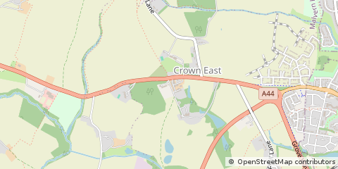 Map of Worcester, Worcestershire