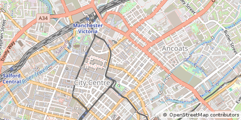 Map of Northern Quarter, Manchester