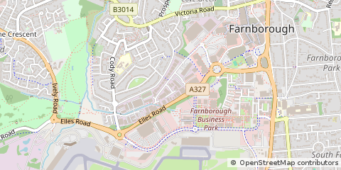 Map of Farnborough, Hampshire