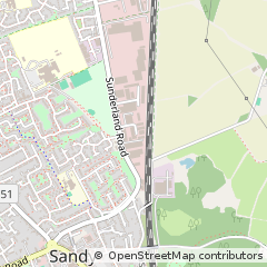 Map of Sandy, Bedfordshire