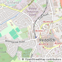 Map of Redditch, Worcs.