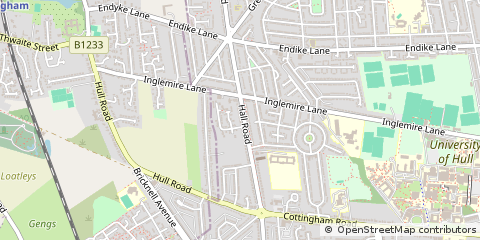 Map of Hull, East Yorkshire