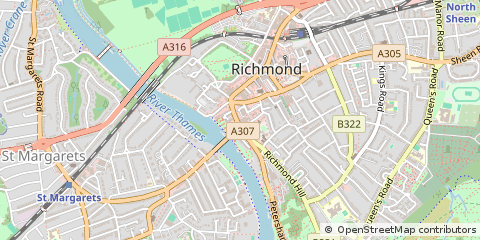 Map of Surrey