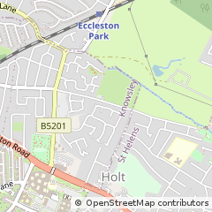 Map of Prescot, Merseyside