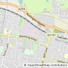Map of Littlehampton, West Sussex