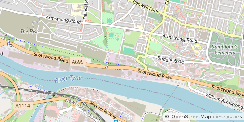 Map of Newcastle Upon Tyne