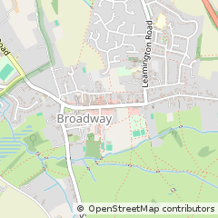Map of Broadway, Worcestershire