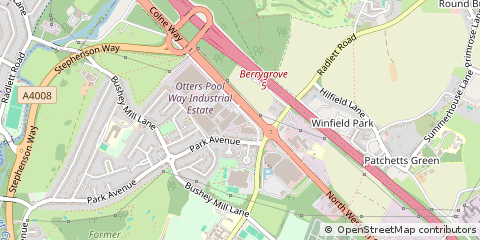 Map of Watford, Hertfordshire