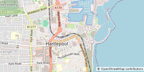 Map of Hartlepool