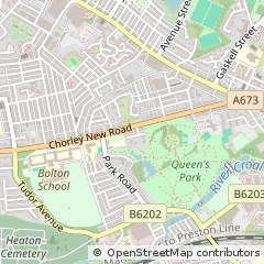 Map of Bolton, Greater Manchester
