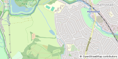 Map of Birmingham, Middlesex