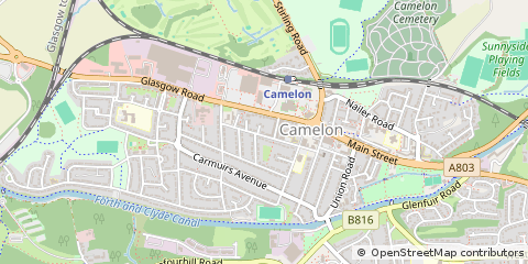 Map of Falkirk