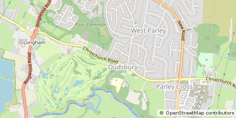 Map of Ferndown, Dorset